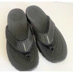 Hobibear EU Size 44 US 11 Ramble Lite Wide Toe Slippers Flip Flop Sandals Black